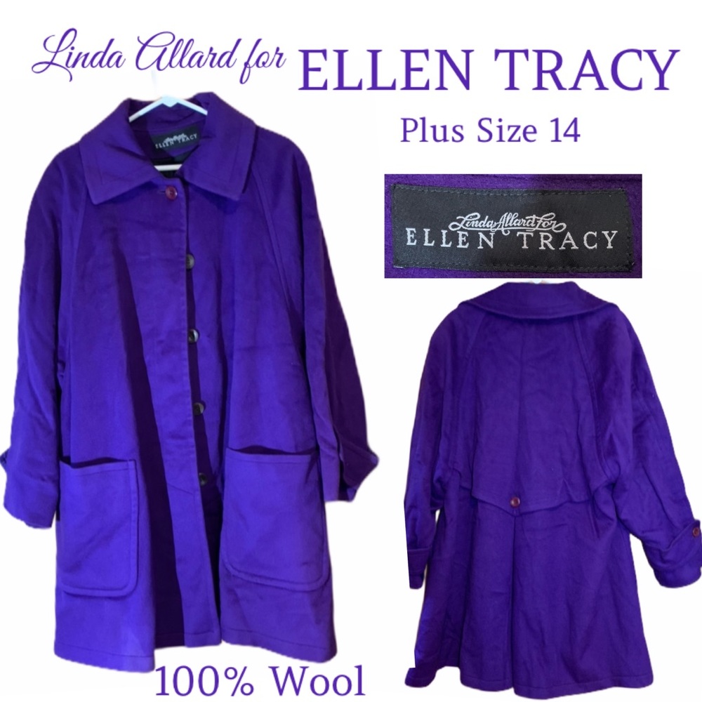 Royal Purple Wool Women’s Coat